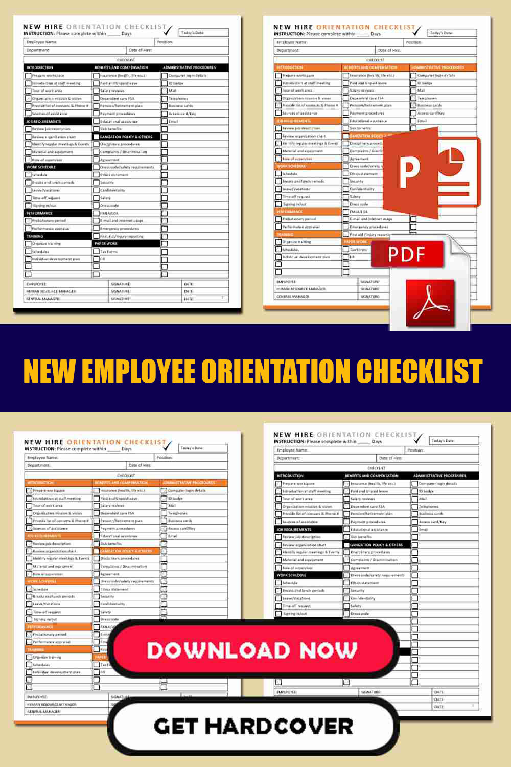 New Employee Orientation Checklist Template